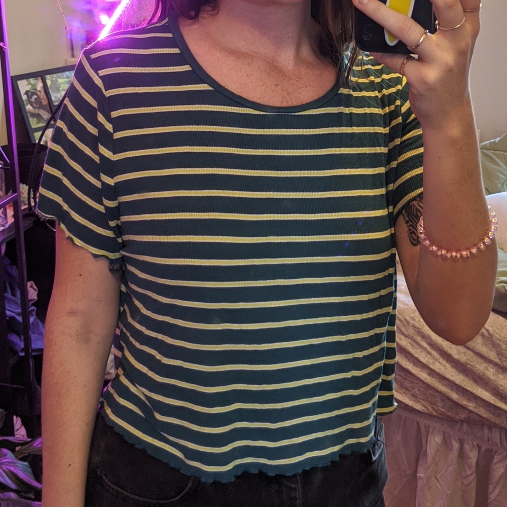 Striped Green Shirt